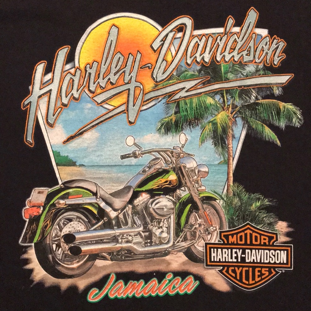 🔥🌴RARE Vintage Jamaica Harley-Davidson Tee🌴🔥🔥